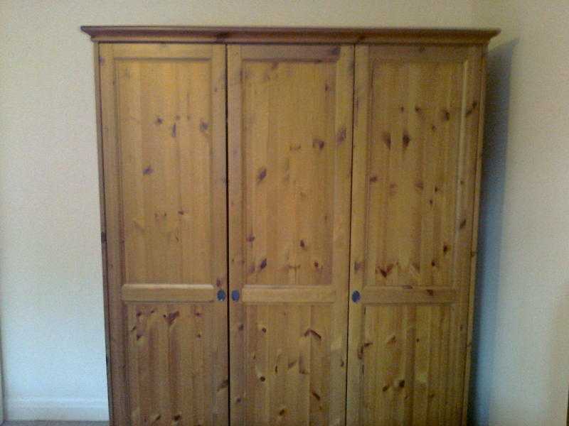 Triple IKEA Leksvik wardrobe for sale