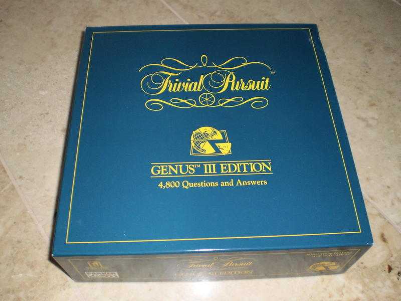 trivial pursuit game