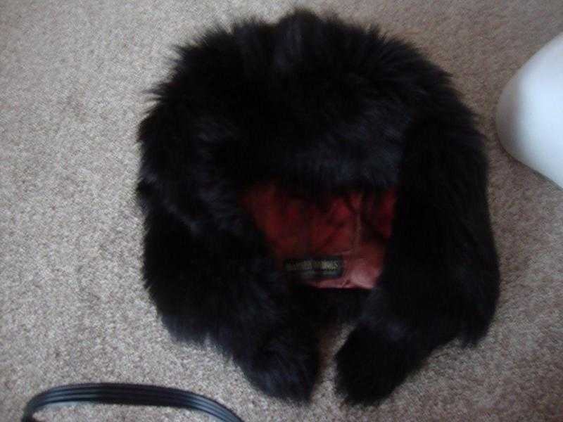 True Vintage Harvey Nichols Dark Brown Real Fur Hat (ORIGINAL) FREE POSTAGE