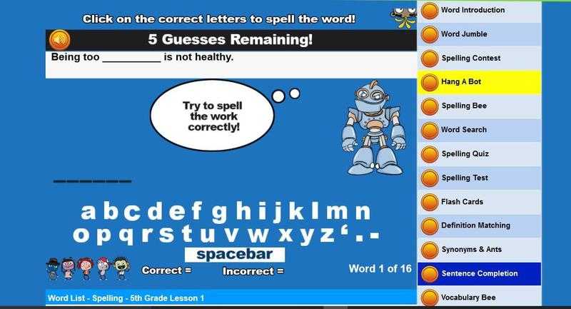 Try our online learning games, Free