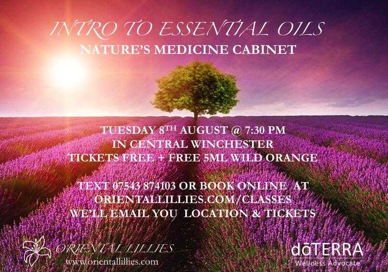 Tue 8 Aug 730-930pm Intro to essential oils - Nature039s medicine cabinet (live class)