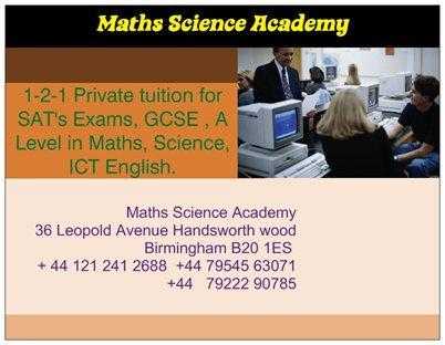 Tuition A levels, GCSE, SATs and Primary in Maths, all Sciences and English