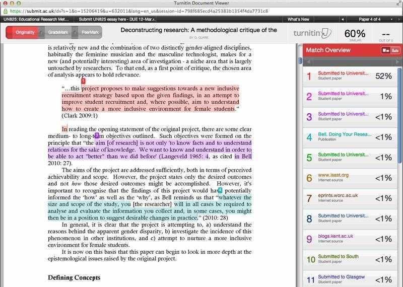 Turnitin and Ithenticate plagiarism checker available