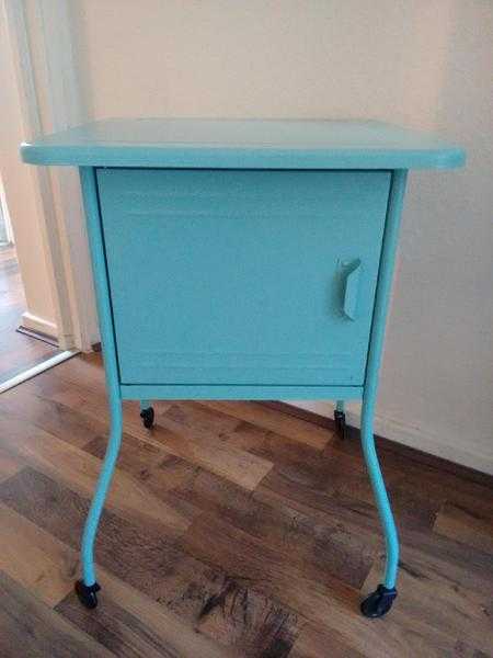 Turquoise bedside table