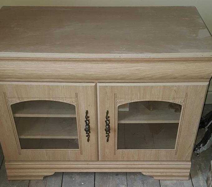 tv stand limed oak effect