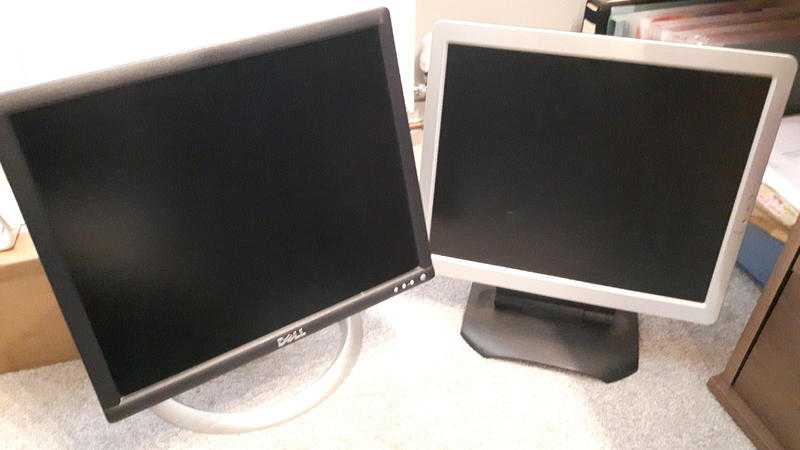 Two 17 inch LCD Monitors