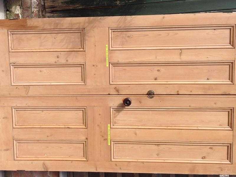 Two antique pine doors