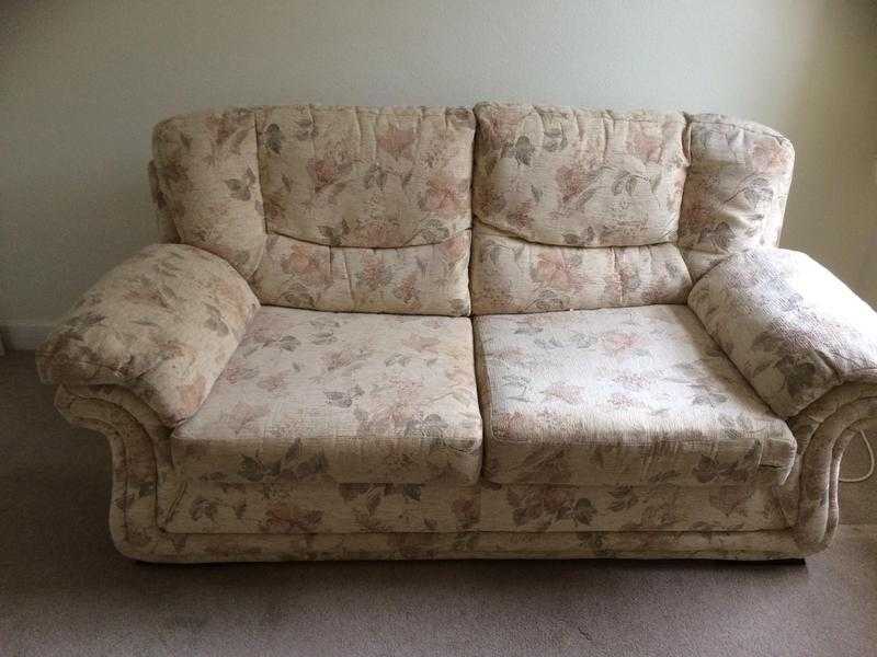 Two arm chairs and one sofa