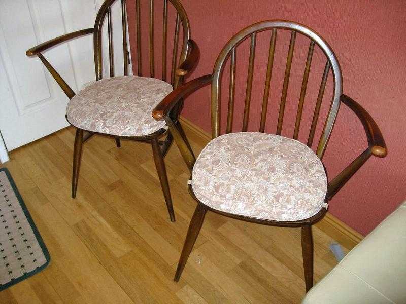 TWO BEAUTIFUL ERCOL CHAIRS