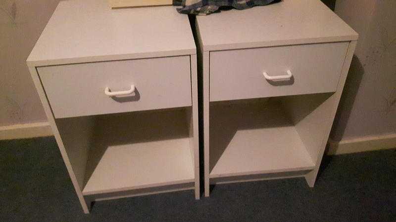 two bed side cabinet