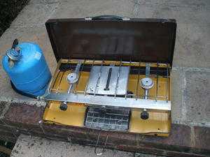 two camping gas cooker, used.