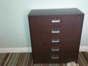 Two chest of drawers and matching bedside cabinets