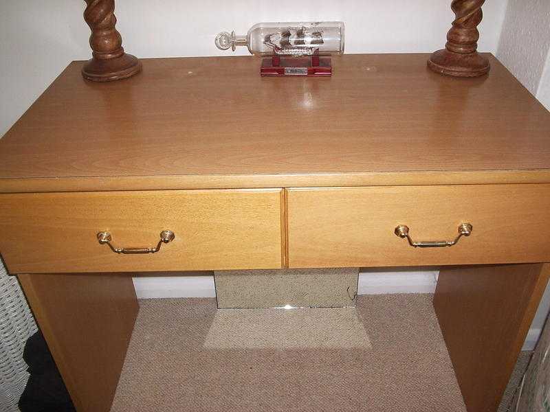 two draw dresser in beech wood