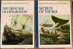 Two hardback books on adventure and discovery PLUS similar 2 hB books