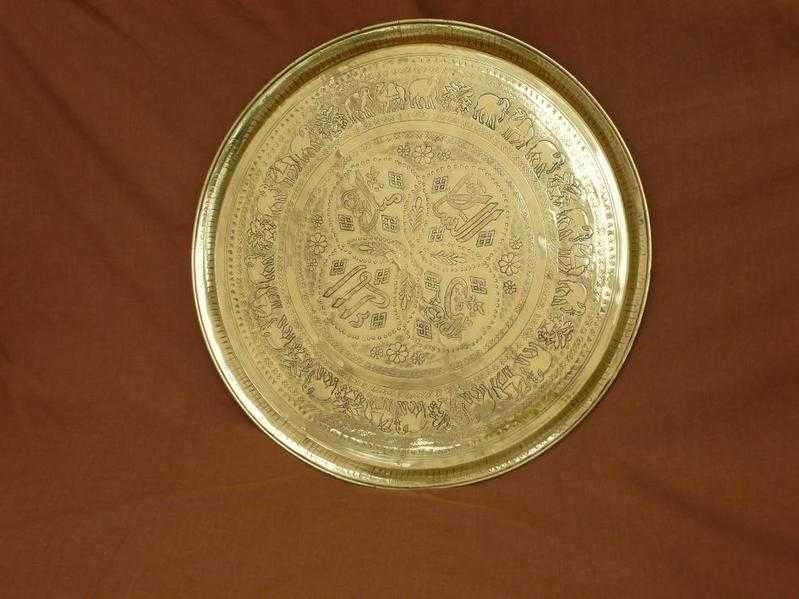 Two Large Brass Plates