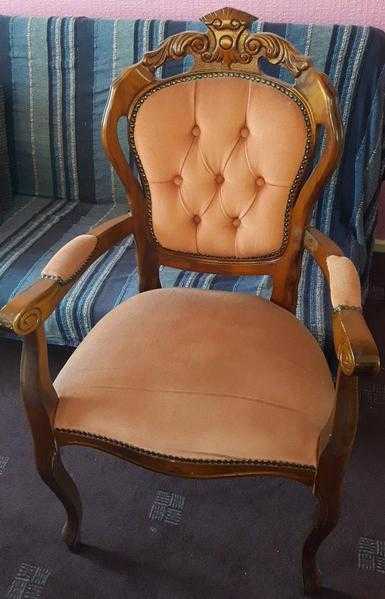 Two Louis chairs with armrests