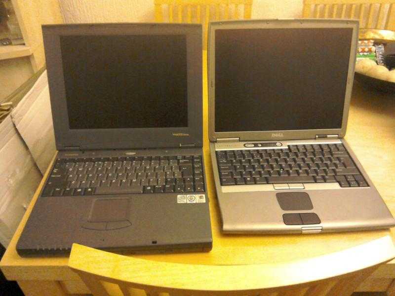 TWO OLD LAPTOPS FOR SPARES OR REPAIRS