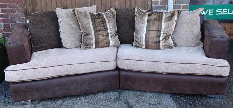 Two Part Pillow Back Sofa