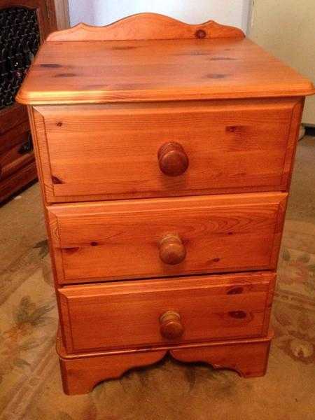 Two Pine Bedside Cabinets in Great Condition