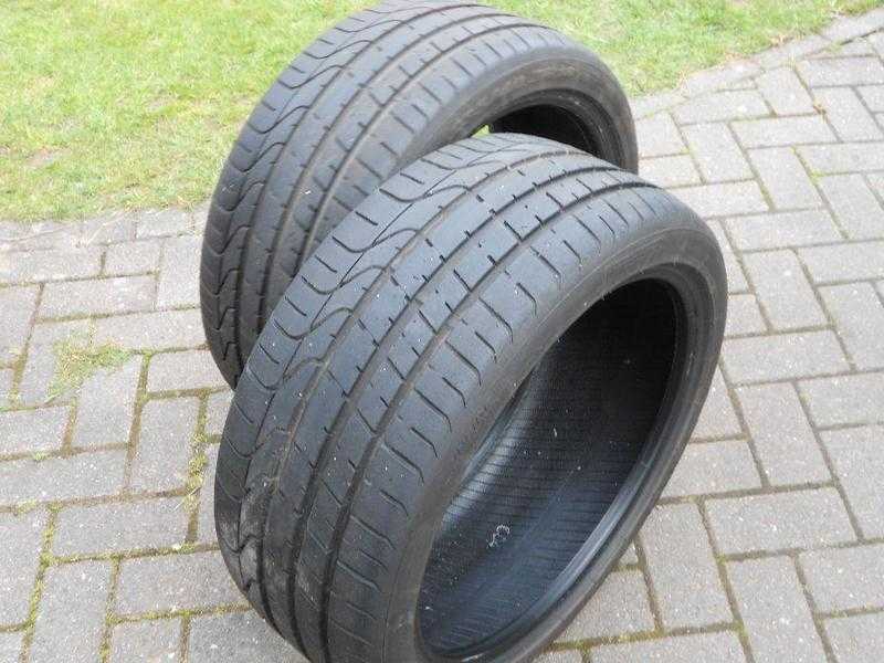 Two - Pirelli P Zero  235  40 R18 tyres, with over 6mm remaining.