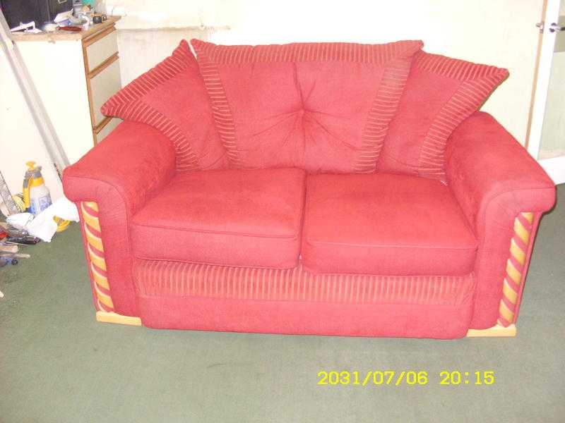 Two Red Sofas