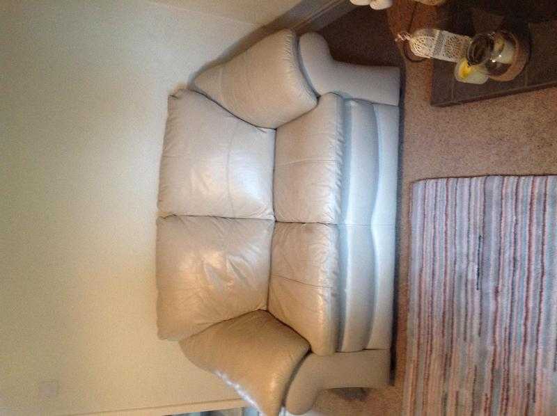 Two seater leather sofa