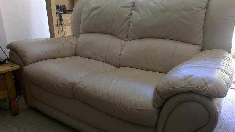 TWO SEATER LEATHER SOFA