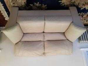 TWO SEATER LEATHER SOFA