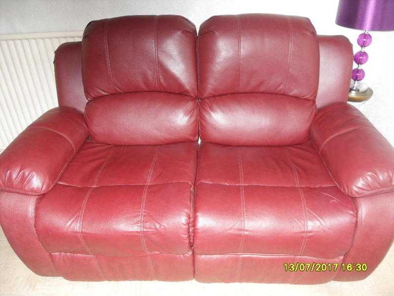 TWO SEATER LEATHER SOFA