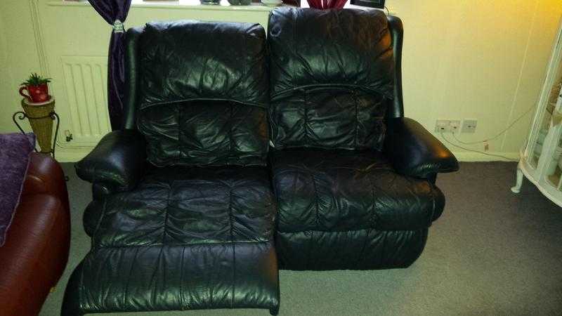 Two seater recliner  leather sofa - FREE TO COLLECTOR