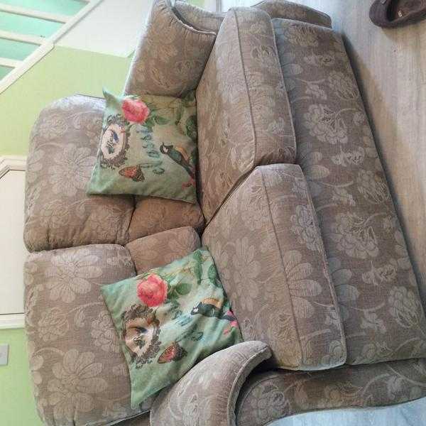 Two seater sofa and electric reclining chair