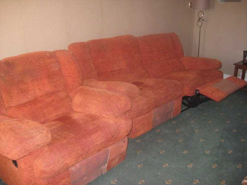 Two Seater sofa( recliner ) and chair
