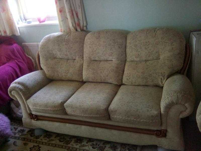 Two sofas one two seater one three seater