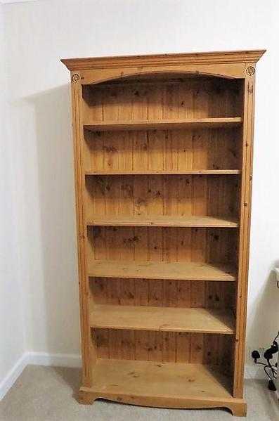 Two Solid Pine Bookcases 150 each or 250 for both.