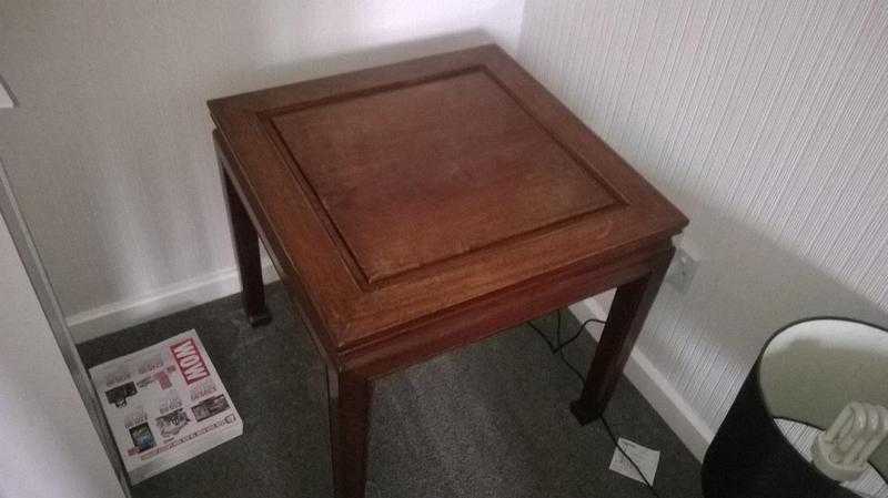 Two Solid Rose Wood Tables