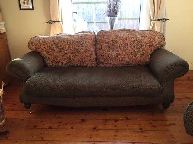 Two three seater sofas for sale.