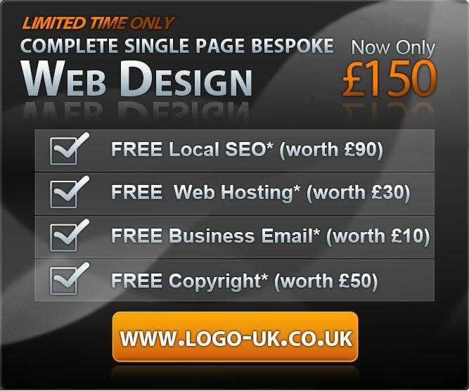 UKs 1 Cheap Web Design Service - 150 only - Everything to get you online with free SEO service.