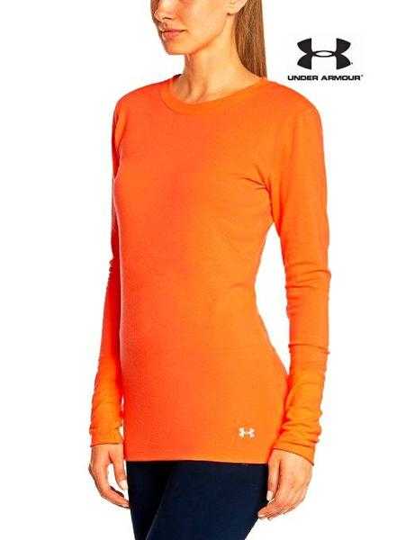 Under Armour Infrared Women039s Fitness Sports long sleeve Top ColdGear orange