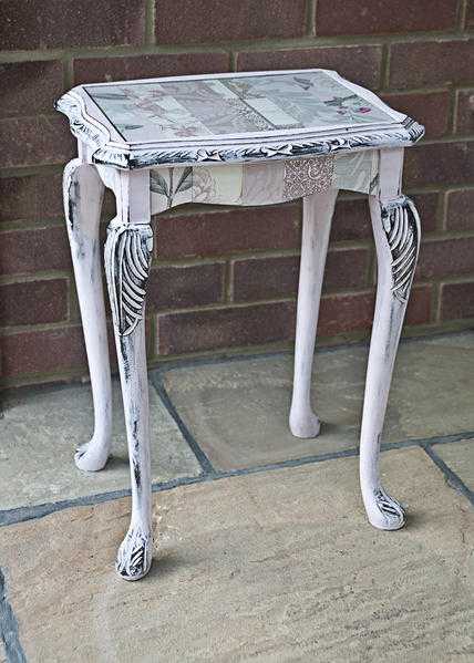 Unique decoupage occasional table