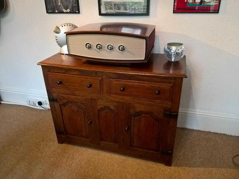 Unique fully restored Vintage 1930039s Solid Oak Sideboard made by Porters of Derby