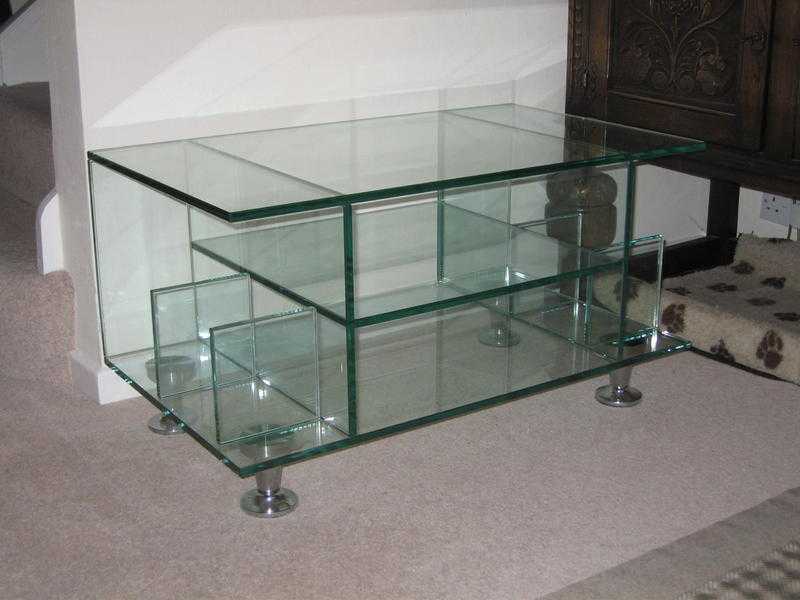 Unique Structural Glass TV Stand