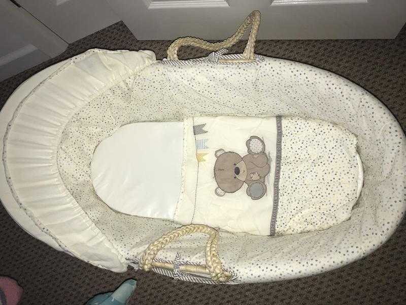 Unisex Mothercare Moses basket for sale  Like brand new