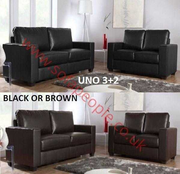 UNO 32 sofa, black or brown, many sofas on offer, look at all the pics, visit our website