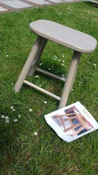 Upcycled beautiful wooden stool