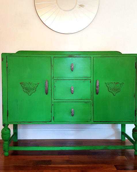 Upcycled Painted Sideboard