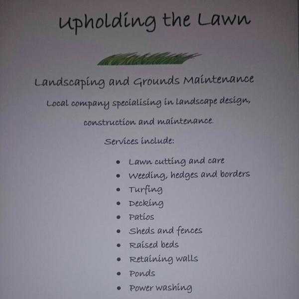 Upholding the Lawn - Landscaping and Garden Maintenance