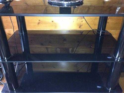 Urgent Black tv stand for sale