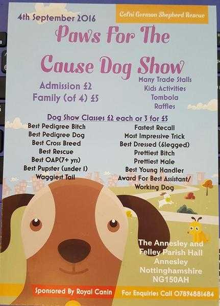 URGENTLY need a dj for a dog show sunday sept 4th please get in touch - notts area