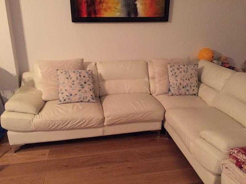 Used Sofology L Shaped Leather Sofa