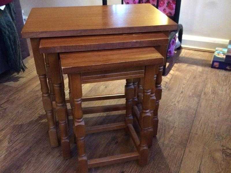 Used Wooden Nest Tables